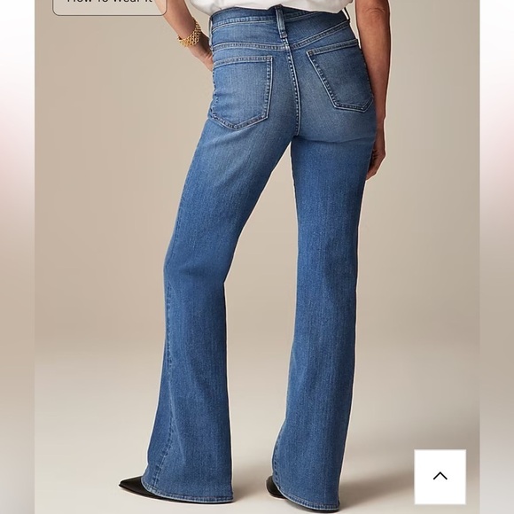 NWOT j crew High-rise bootcut jean in 2003 super-stretch - Picture 3 of 6